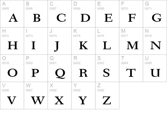 Transit Wide Bold uppercase A-Z preview