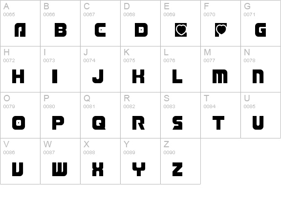 Transmaidens Normal uppercase A-Z preview