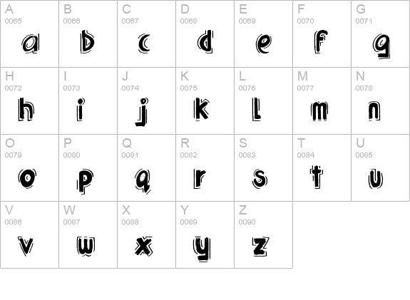 Trash Talk uppercase A-Z preview