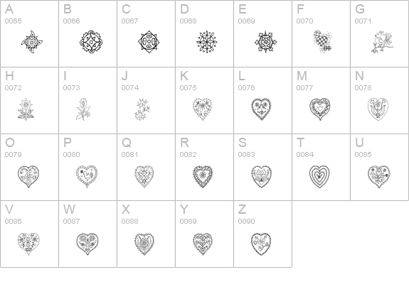 Treasury of Design uppercase A-Z preview