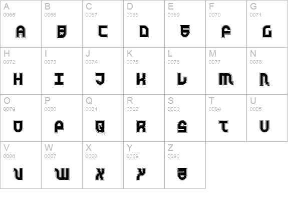 Trek Trooper Academy uppercase A-Z preview