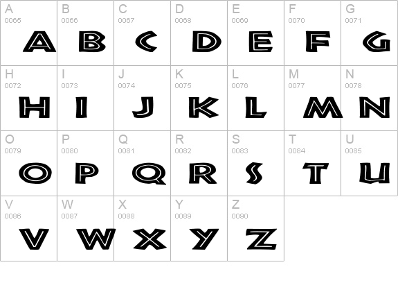 Tribeca Ex uppercase A-Z preview