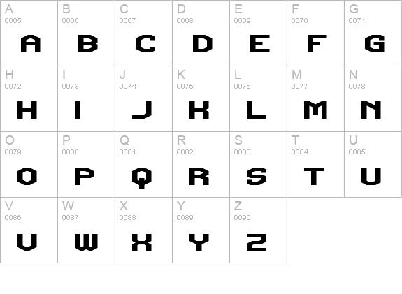 Triggering Fanfares Regular uppercase A-Z preview