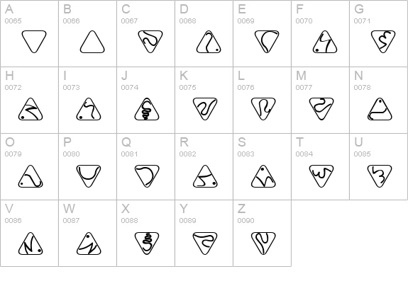 Trill uppercase A-Z preview