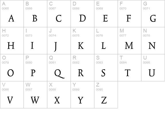 TriniteNo2-RomanCondExp uppercase A-Z preview