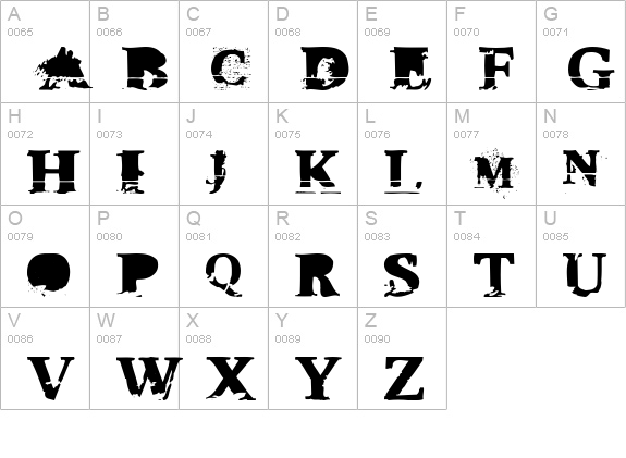 TripleXXX uppercase A-Z preview
