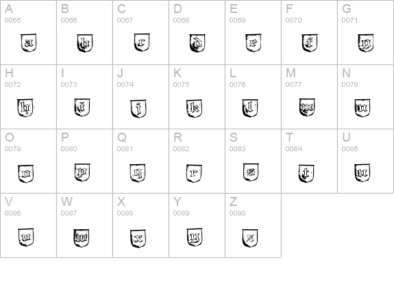 Troll Bait uppercase A-Z preview