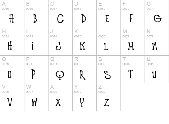 Troutkings BTN uppercase A-Z preview
