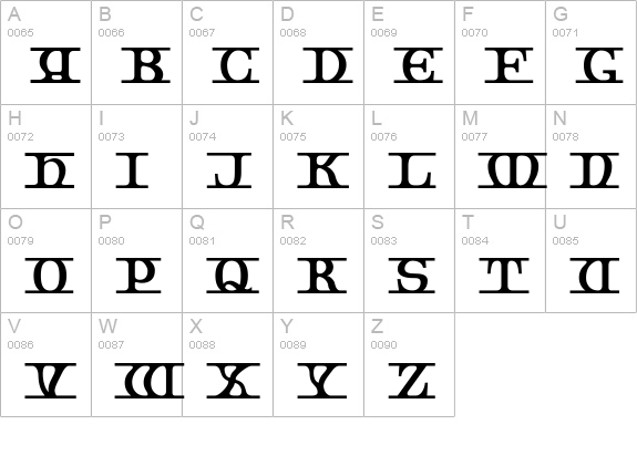 Trudeau uppercase A-Z preview