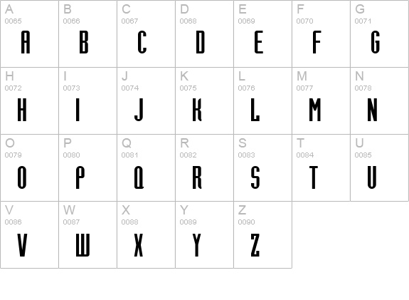 Trust This One uppercase A-Z preview