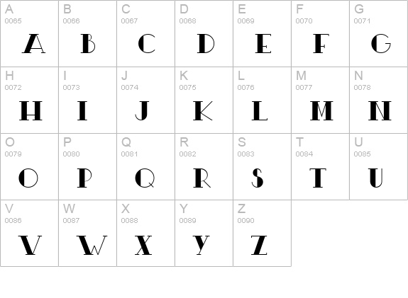 TSF et Compagnie Tryout uppercase A-Z preview