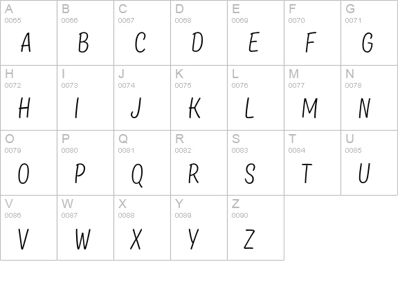 TT Masters Condensed Light uppercase A-Z preview