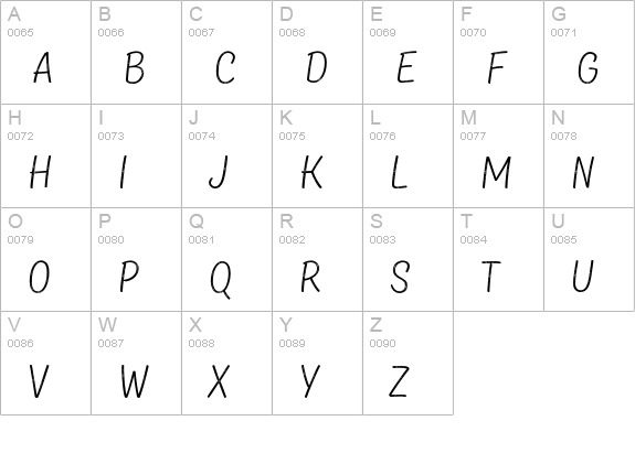 TT Masters Rough Light uppercase A-Z preview