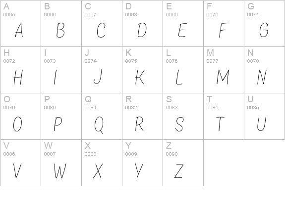 TT Masters Rough Thin uppercase A-Z preview