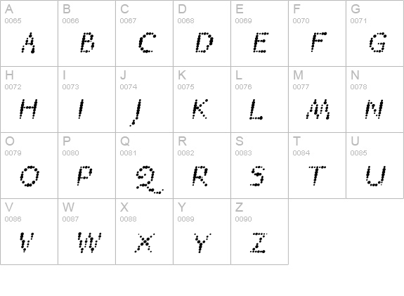 TTRheostatCelsius-MediumItalic uppercase A-Z preview