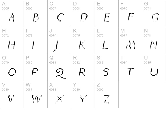 TTRheostatFahrenheit-BookItalic uppercase A-Z preview