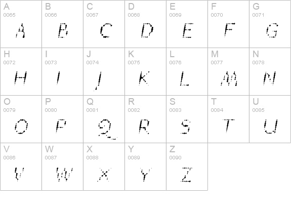 TTRheostatFahrenheit-LiteItalic uppercase A-Z preview