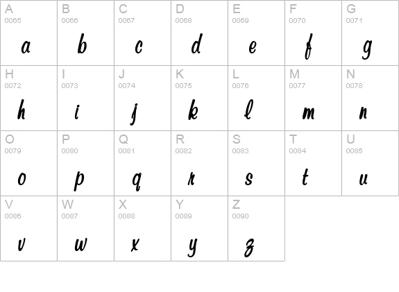 Tumbin Dice uppercase A-Z preview