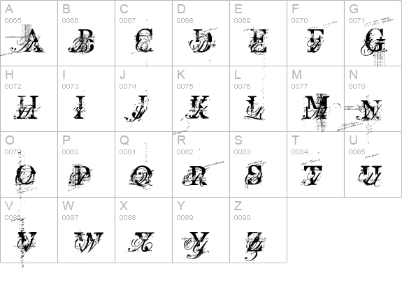 turbo ripped uppercase A-Z preview