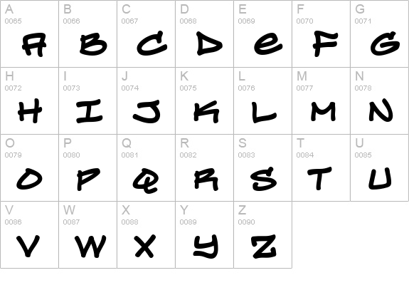 Turntablz BB Bold uppercase A-Z preview