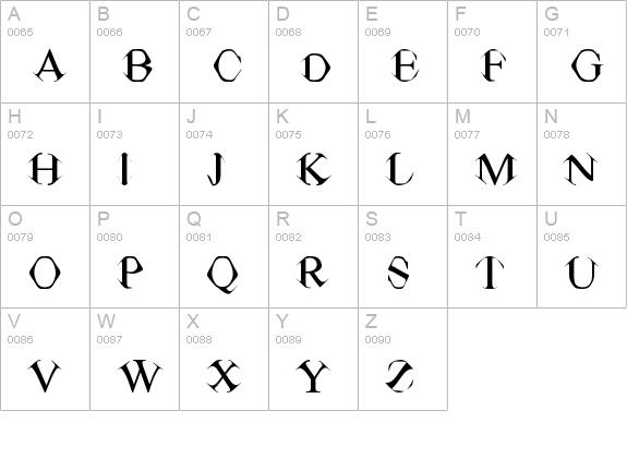 TV Times uppercase A-Z preview