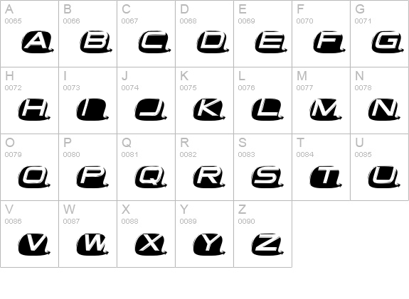 Tvdinner-Full uppercase A-Z preview