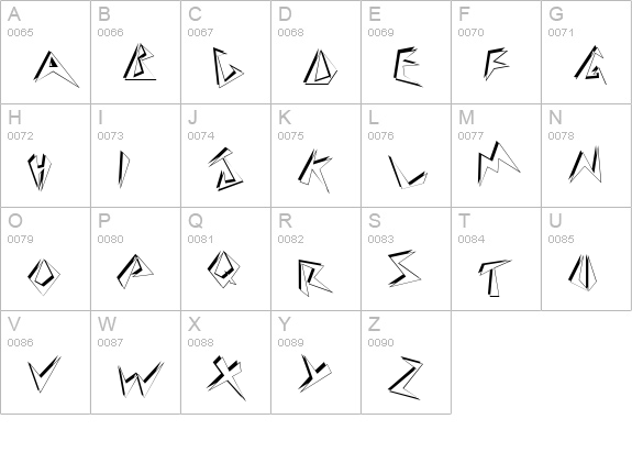 Twosie Display Caps SSi uppercase A-Z preview
