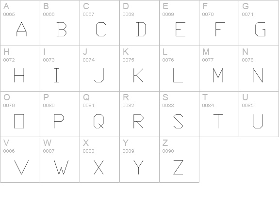Txt uppercase A-Z preview