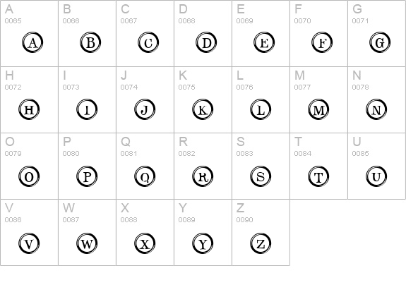 Type Keys uppercase A-Z preview