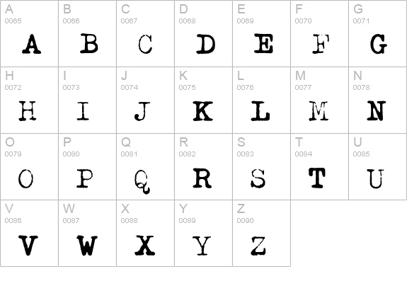 Typeka-Mix uppercase A-Z preview