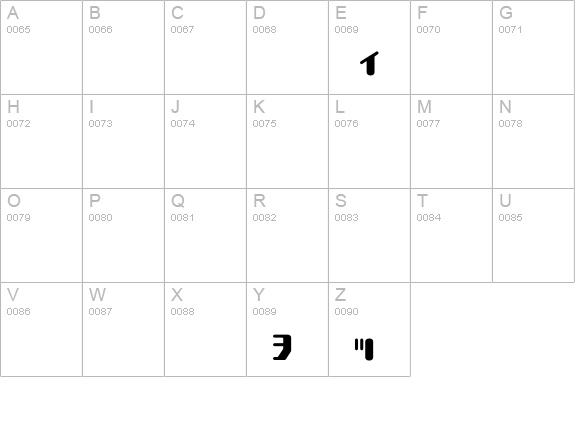 TYPEOUT2097KAT-Regular uppercase A-Z preview