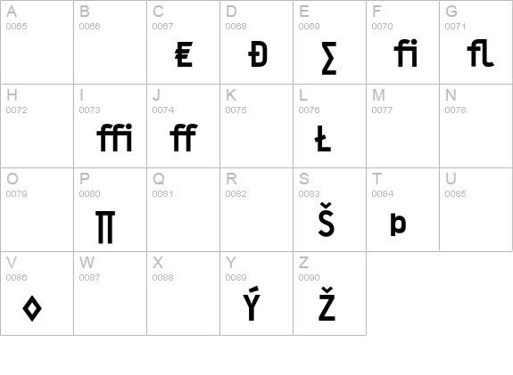 Typestar-BlackExpert uppercase A-Z preview