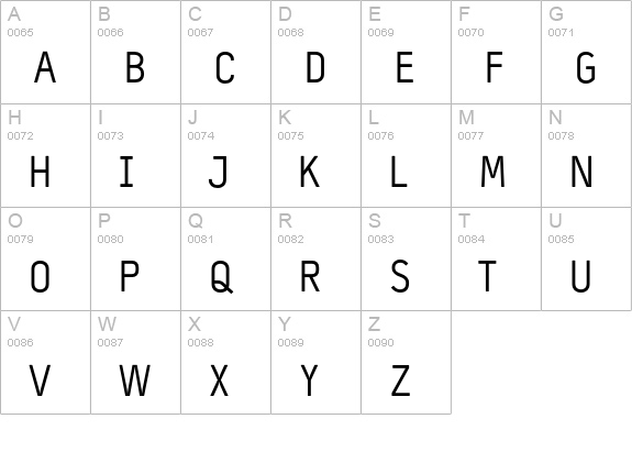 Typestar-Normal uppercase A-Z preview