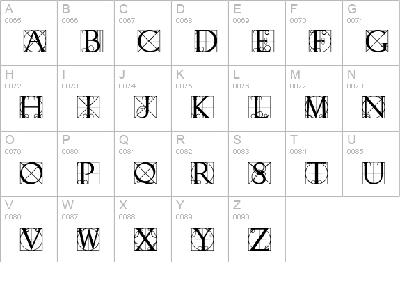TypographerDisplay uppercase A-Z preview
