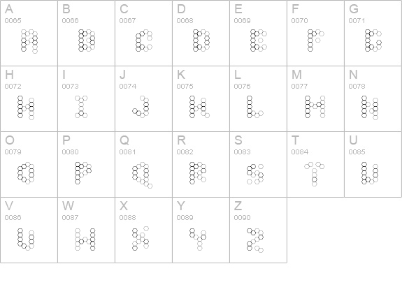 U Honeycombed uppercase A-Z preview
