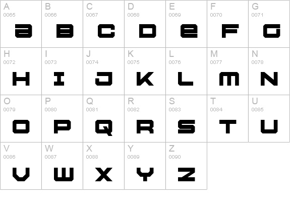 U.S.S. Dallas Bold uppercase A-Z preview