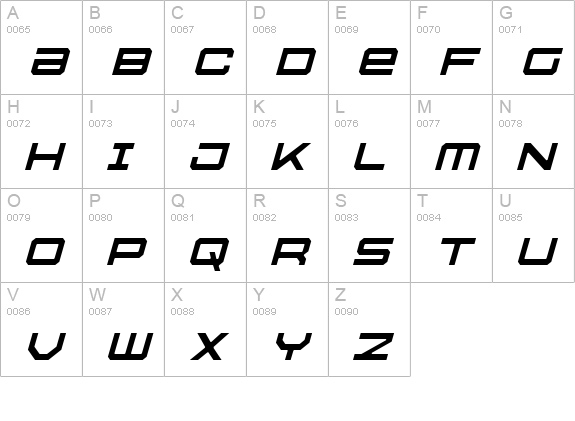 U.S.S. Dallas Light Italic uppercase A-Z preview