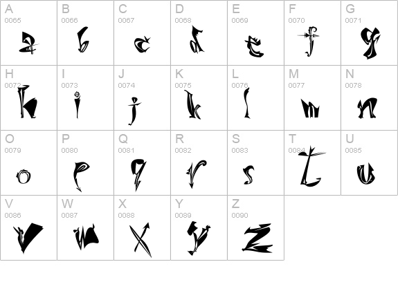 UckNPretty uppercase A-Z preview