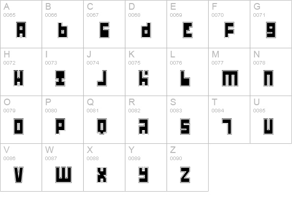 UFO Hunter Academy uppercase A-Z preview