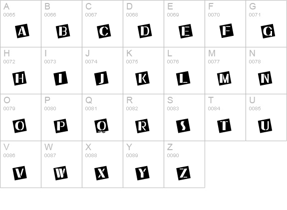 Ukiah Caps uppercase A-Z preview