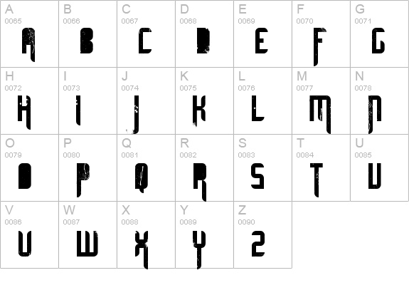 ultimate MIDNIGHT uppercase A-Z preview