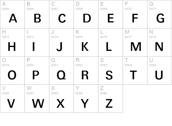 UltimateSerial-Medium-Regular uppercase A-Z preview