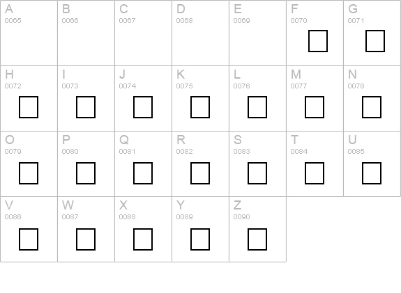 Ultra uppercase A-Z preview
