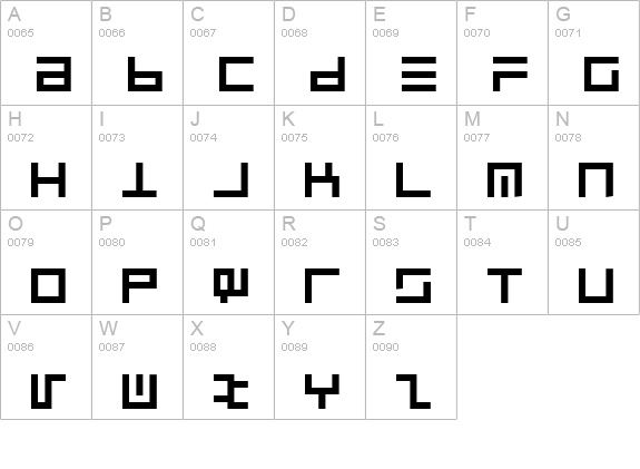 UltraLine Regular uppercase A-Z preview