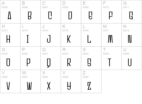 Ultrasonik uppercase A-Z preview