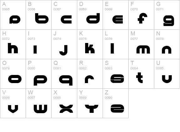 Ultraworld uppercase A-Z preview