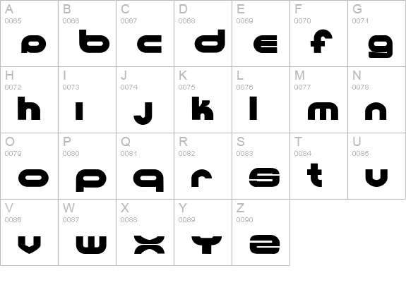 Ultraworld black uppercase A-Z preview