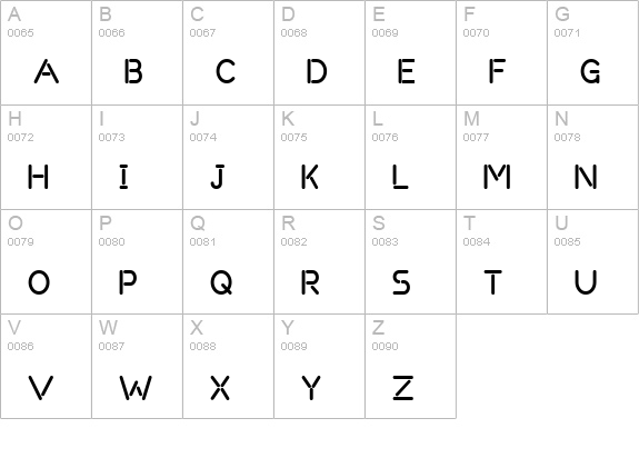 Um Sticks uppercase A-Z preview