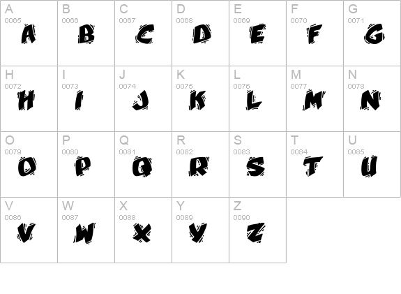 Umberto uppercase A-Z preview