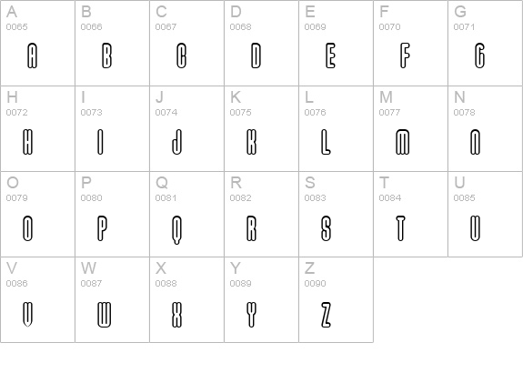 Unanimous BRK uppercase A-Z preview